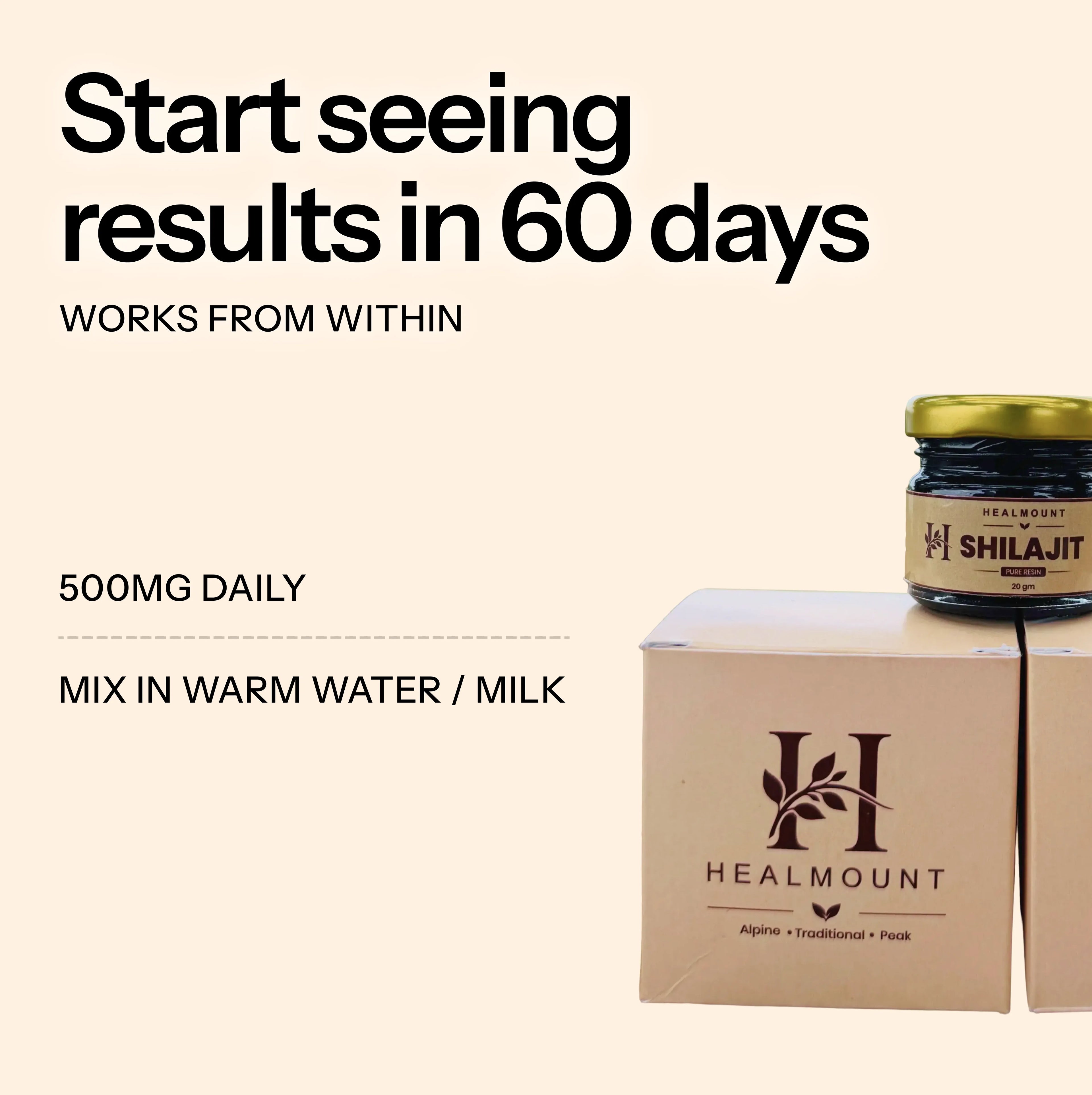 HealMount Pure Shilajit Resin